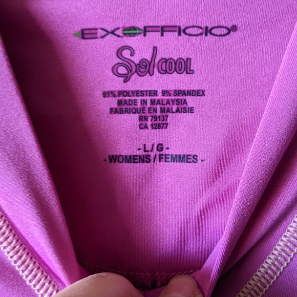 Swim Coverup spf Exofficio hoodie with rouched sides and drawstring neck - Picture 3 of 4